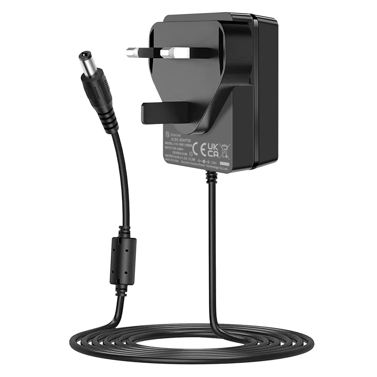 9V 1.5A Power Supply Adapter,Center Positive