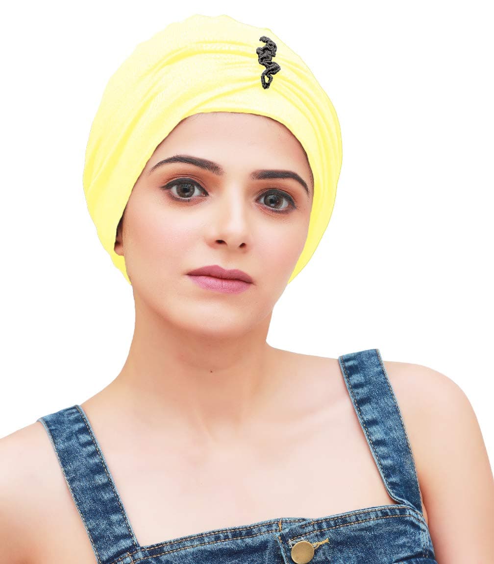 Women's Bamboo Viscose Iris Cap (HS122_Yellow)
