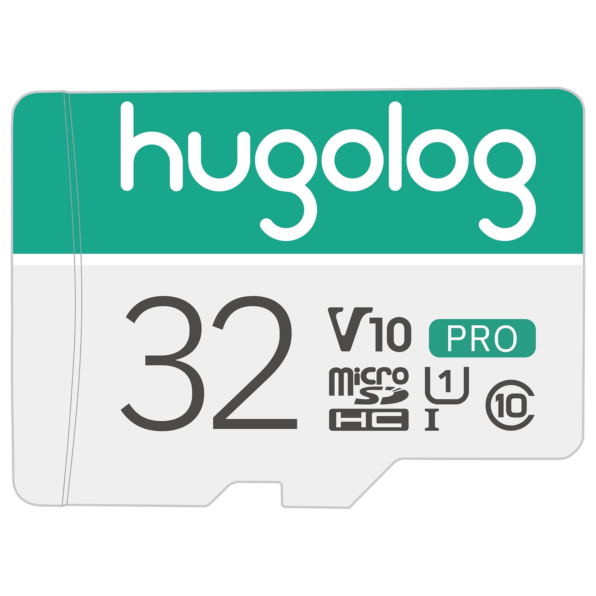 Hugolog 32GB Micro SD Card, Micro SDXC UHS-I Memory Card for LaView Camera – 95MB/s,633X,U3,C10, Full HD Video V30, A1, FAT32, High Speed Flash TF Card P500 for Phone/Tablet/PC/Computer