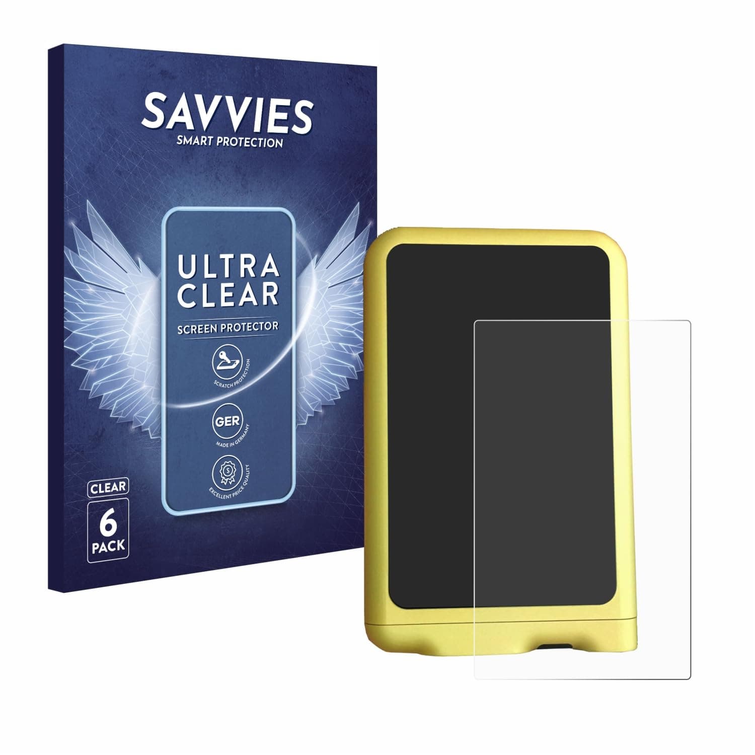 savviesScreen Protector compatible with Beta Bionics iLet Bionic Pancreas Protection Film Clear 6-Pack