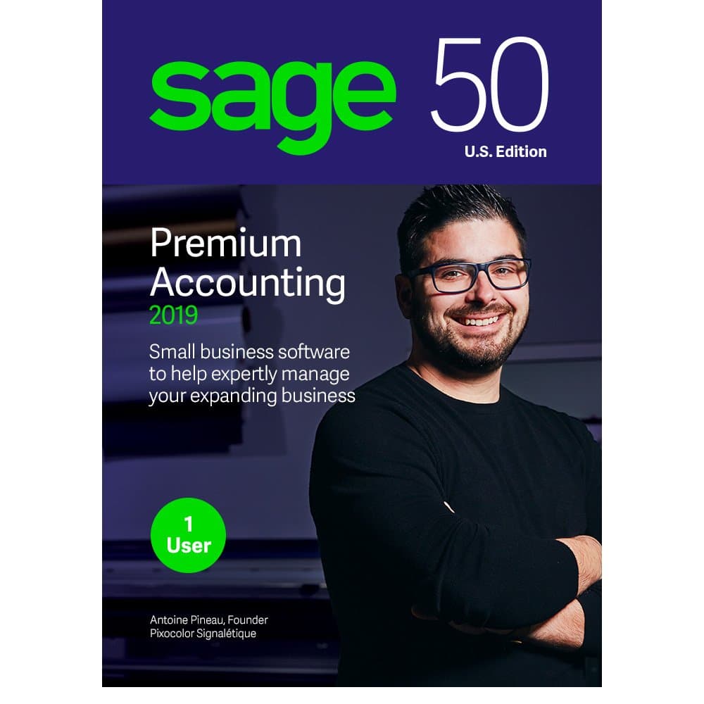 Sage 50 Premium Accounting 2019 – Advanced Accounting Software – Safe & Secure – Inventory Tracker – Manage Jobs & Expenses