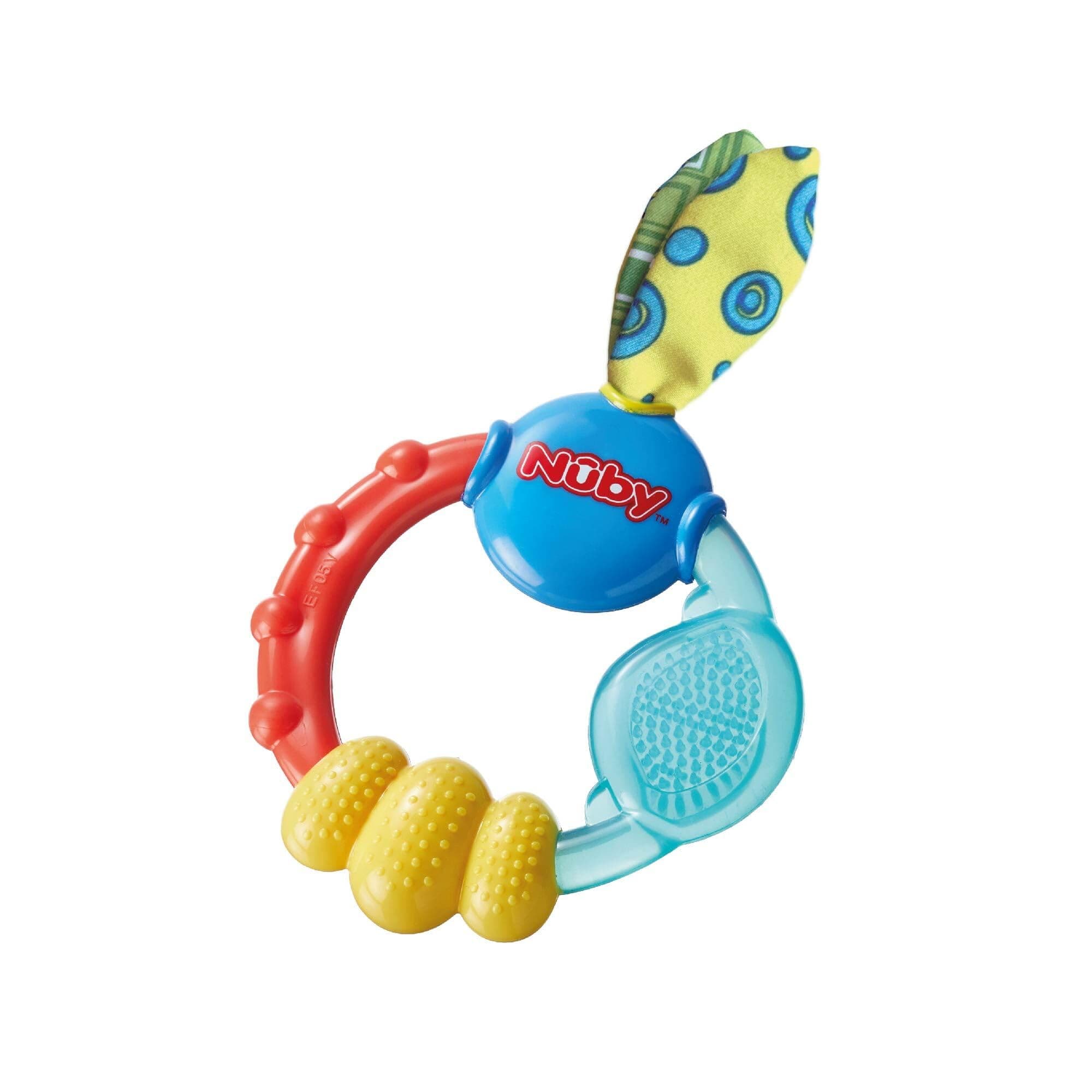 Nuby Wacky Teething Ring Teether 1 Count (Pack of 1),Yellow