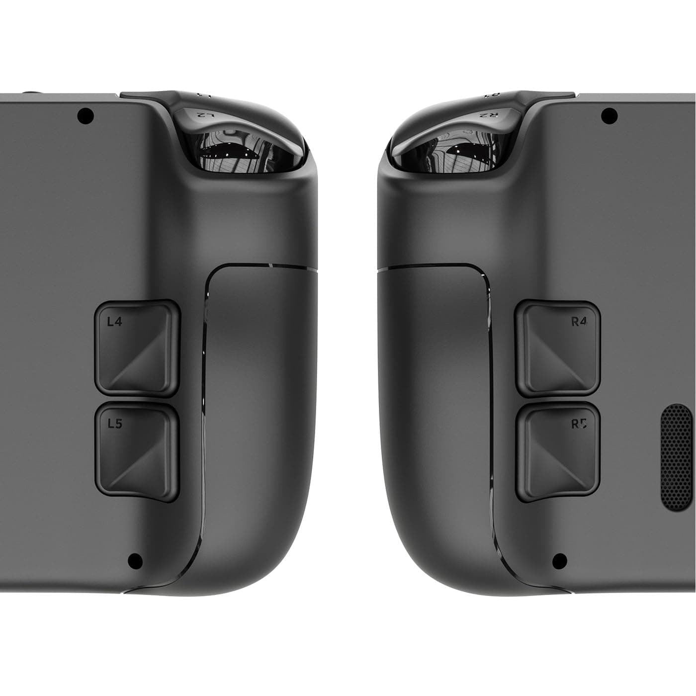 Skull & Co. Back Button Enhancement Set for Steam Deck, Handle Grip Pads Improvement Button Protection Kit for Steam Deck - Black, 4pcs