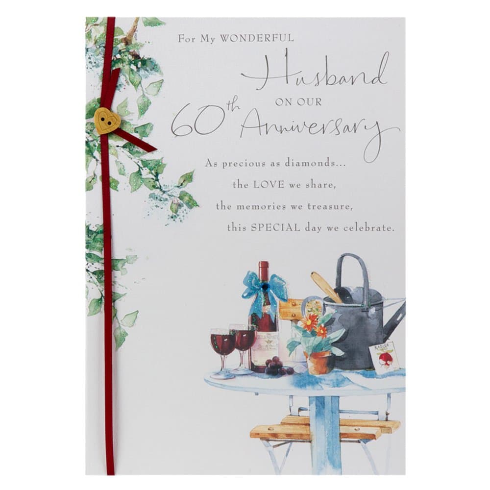 Husband Diamond Wedding Card