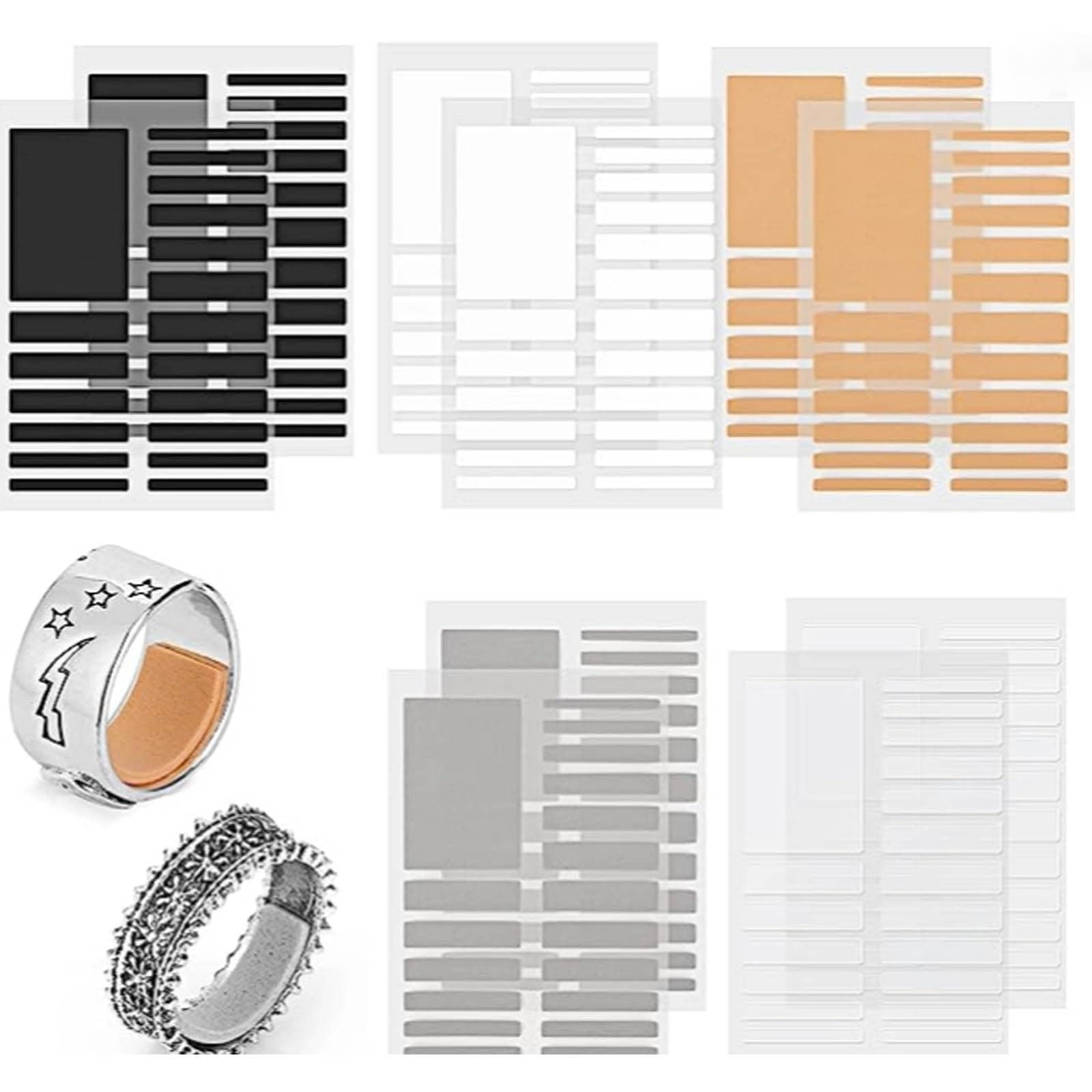 Invisible Ring Size Adjuster, 10 Sheets for Loose Rings,Ring Sizer for Fixing Wide Rings,Jewelry Ring Guard Ring Smaller Spacer Loose Ring Tightener Ring