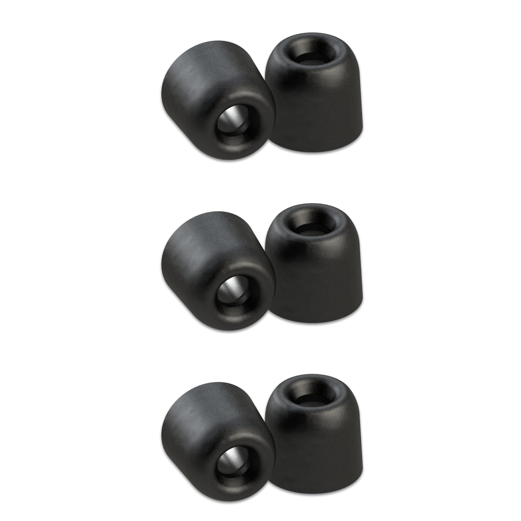 Comply 167 Core Series | Memory Foam Replacement IEM Ear Tips for Sennheiser Wired Devices & More | Superior Noise Isolation, Ultimate Comfort, Secure Fit | Black, Medium (3 Pairs)