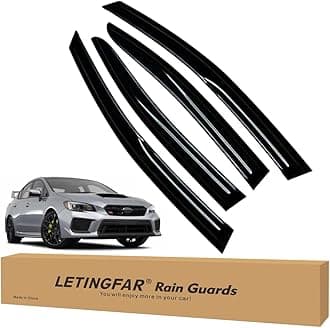 Window Visors Rain Guards for Subaru WRX 2015 2016 2017 2018 2019 2020 2021 Accessories, Wind Deflectors Vent Shades for Subaru WRX