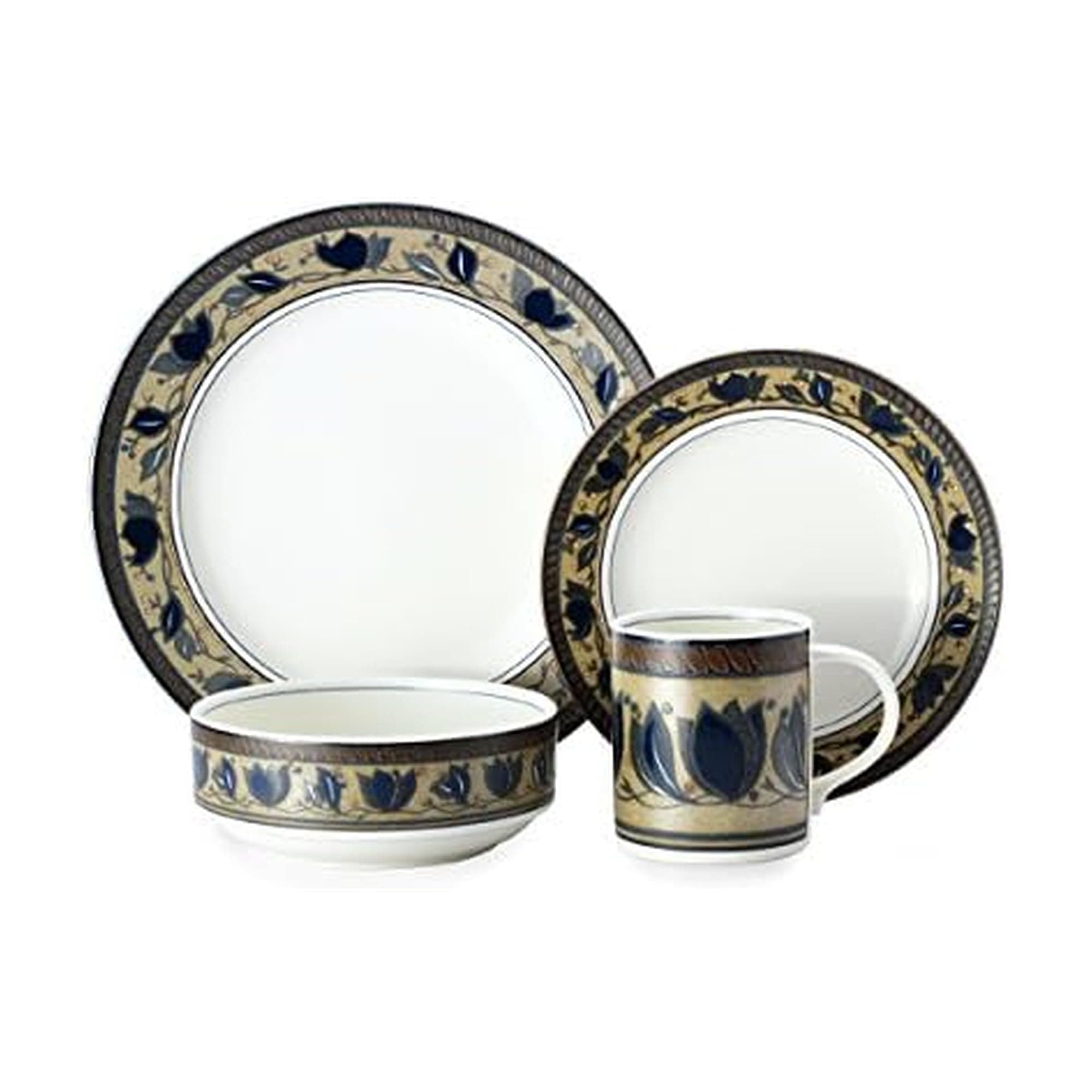 Arabella 16 Piece Dinnerware Set (Set of 4), Assorted