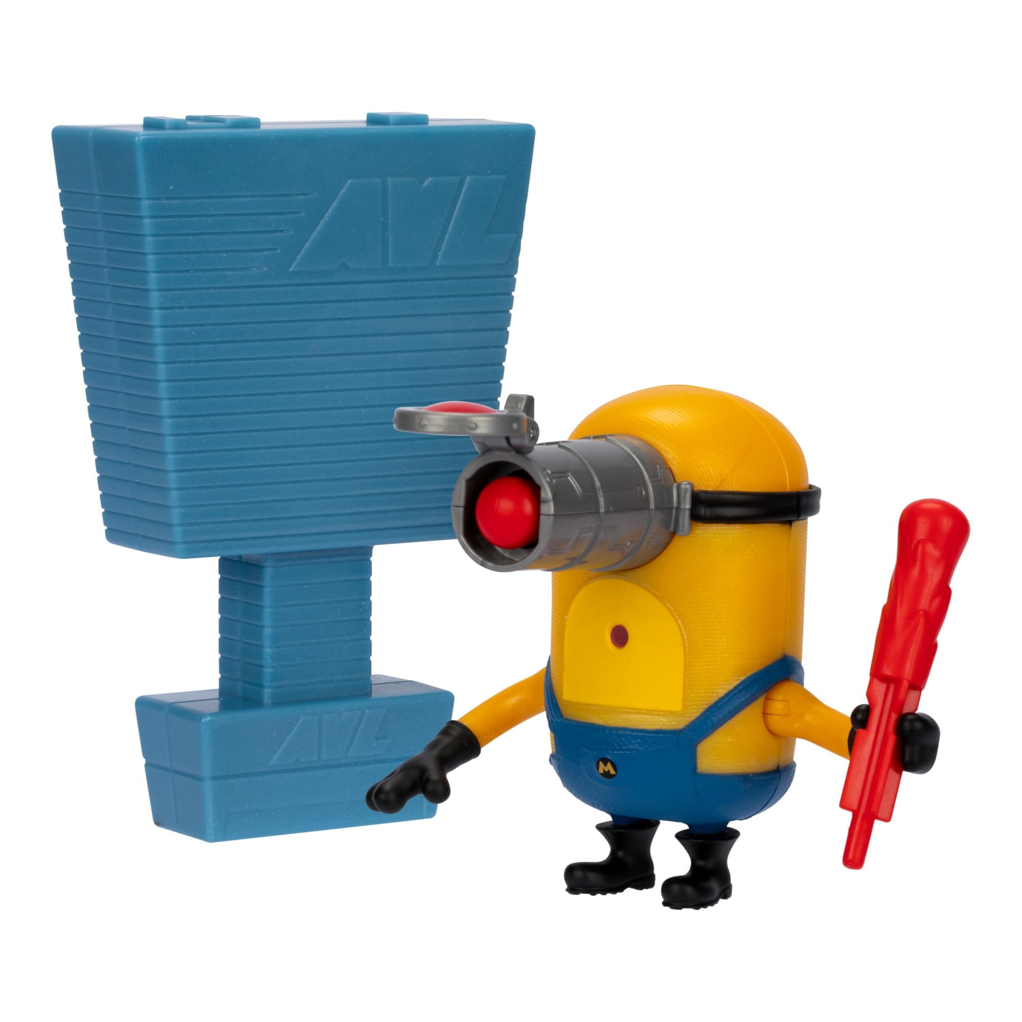 Despicable ME 4 Launch & Blast Mega Mel Action Figure | Push Down On Mel's Head to Fire His Blaster | Collect All 5 | All with A Different Play Feature and Accessories