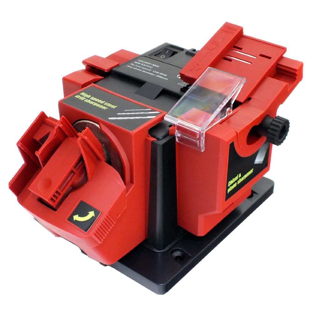 Voche 96W Electric Multi Purpose Bench Mountable Drill Bit, Knife, Scissor and Chisel Sharpener