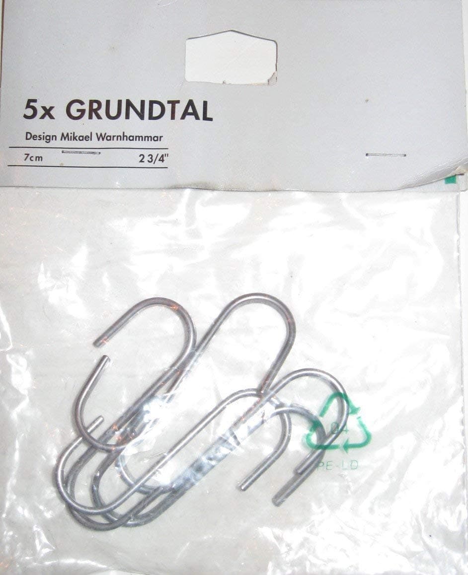 Grundtal 5 pc S Hook Hangers - 2.75"