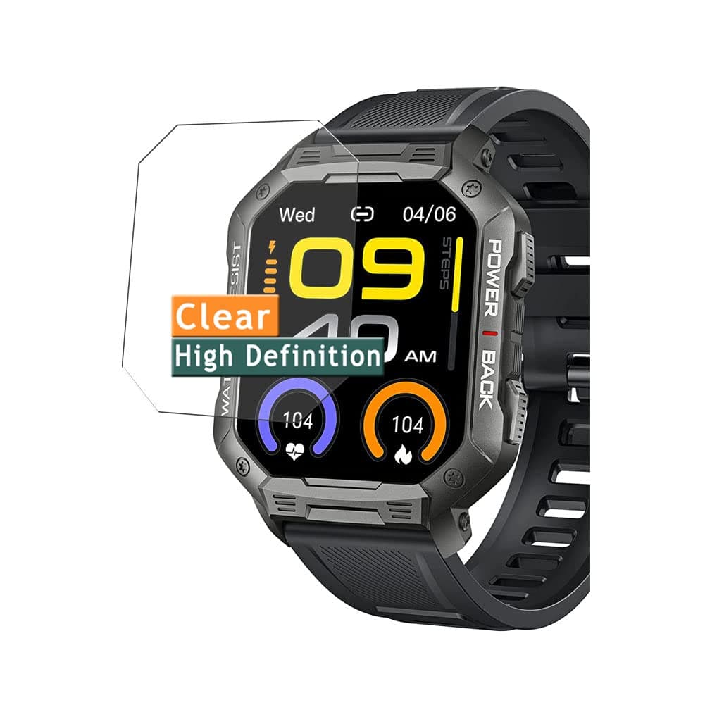 Vaxson 3-Pack Screen Protector, compatible with Rgthuhu LENUMB cbut NX3 1.83" smartwatch Smart Watch TPU Film Protectors Sticker [ Not Tempered Glass ]