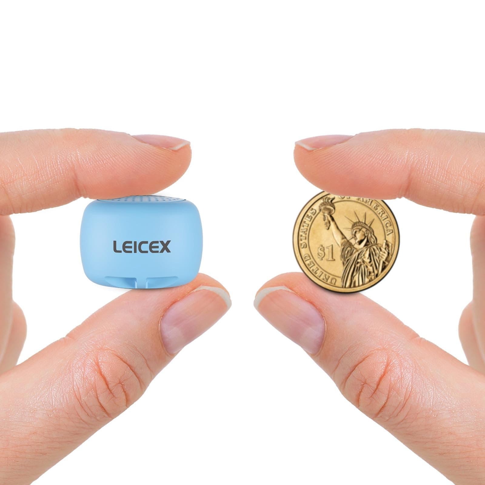 Travel Bluetooth Speaker, Tiny Small Speakers Bluetooth Wireless Pillow Perfect for Travel Outdoor Sound (Blue)