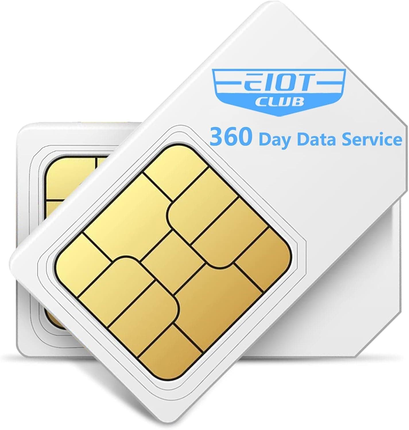 EIOTCLUB Data SIM Card for 360 Days - Compatible with AT&T and T-Mobile Networks for Unlocked Security Solar and Hunting Trail Game Cameras IoT Device(USA Coverage, Triple Cut 3-in-1)
