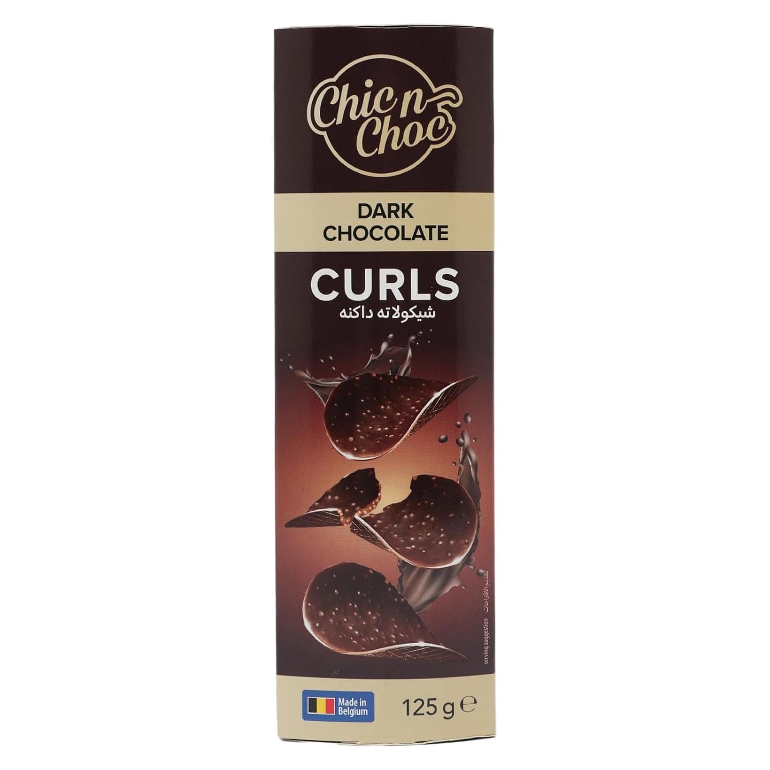 Chic n Choc Dark Chocolate Curls 125 g