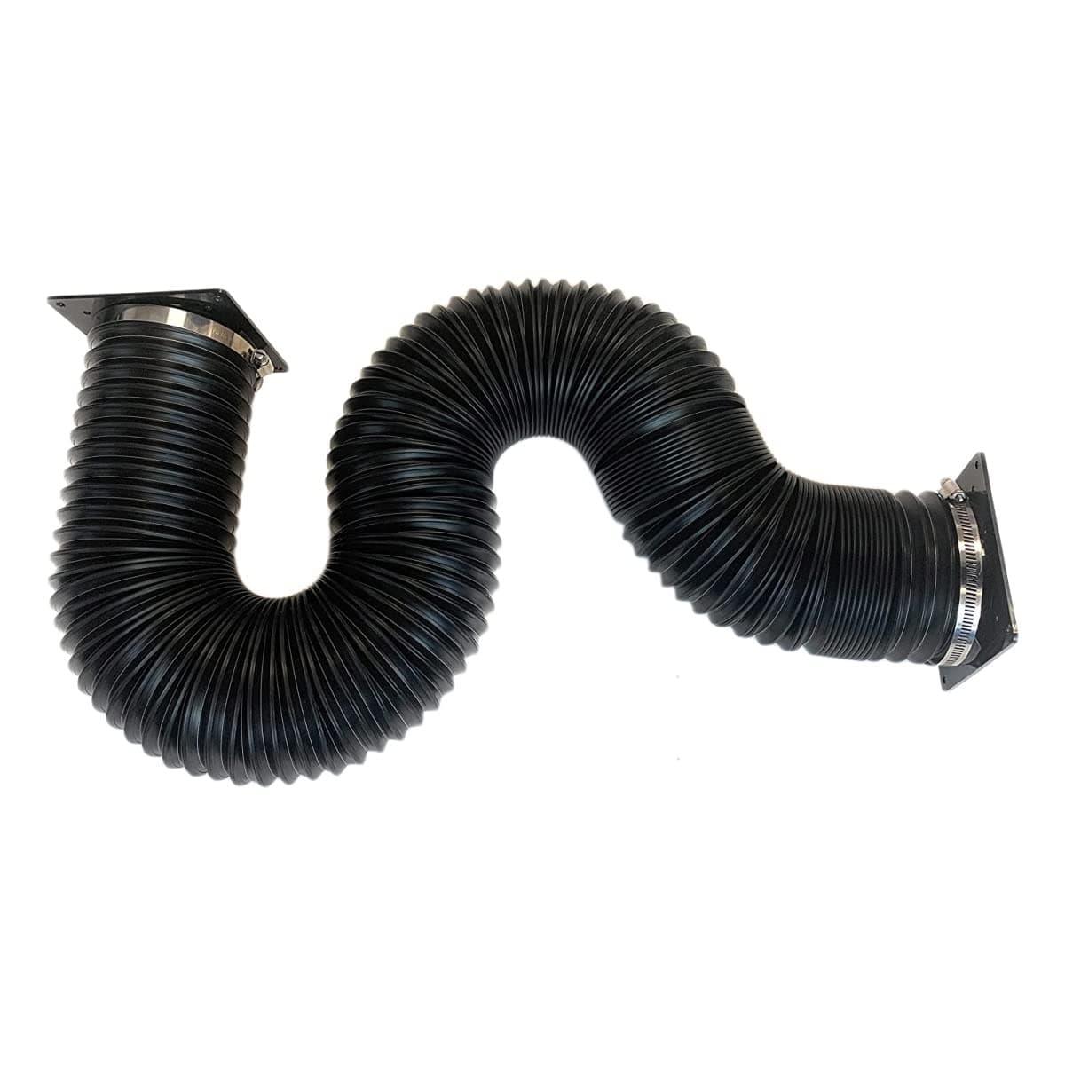 CoolerguysThermal Plastic Duct with End Caps for Electronics and Crypto Mining (92/120mm Fan/4" 10-28")