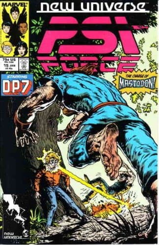 Psi-Force #15 GD ; Marvel comic book | New Universe D.P.7