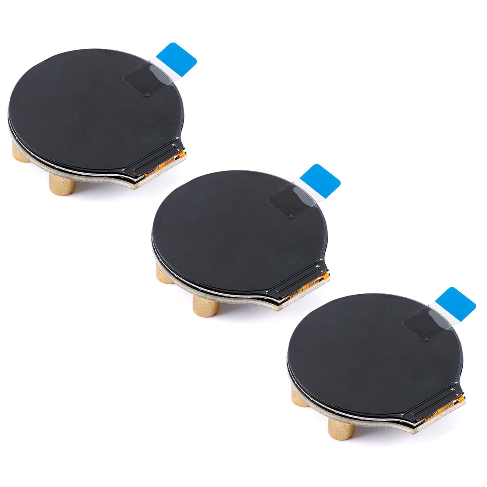3Pcs 1.28 Inch TFT LCD Display Module Round GC9A01 Driver IPS LCD Screen Module Circular 4 Wire SPI Interface for Arduino
