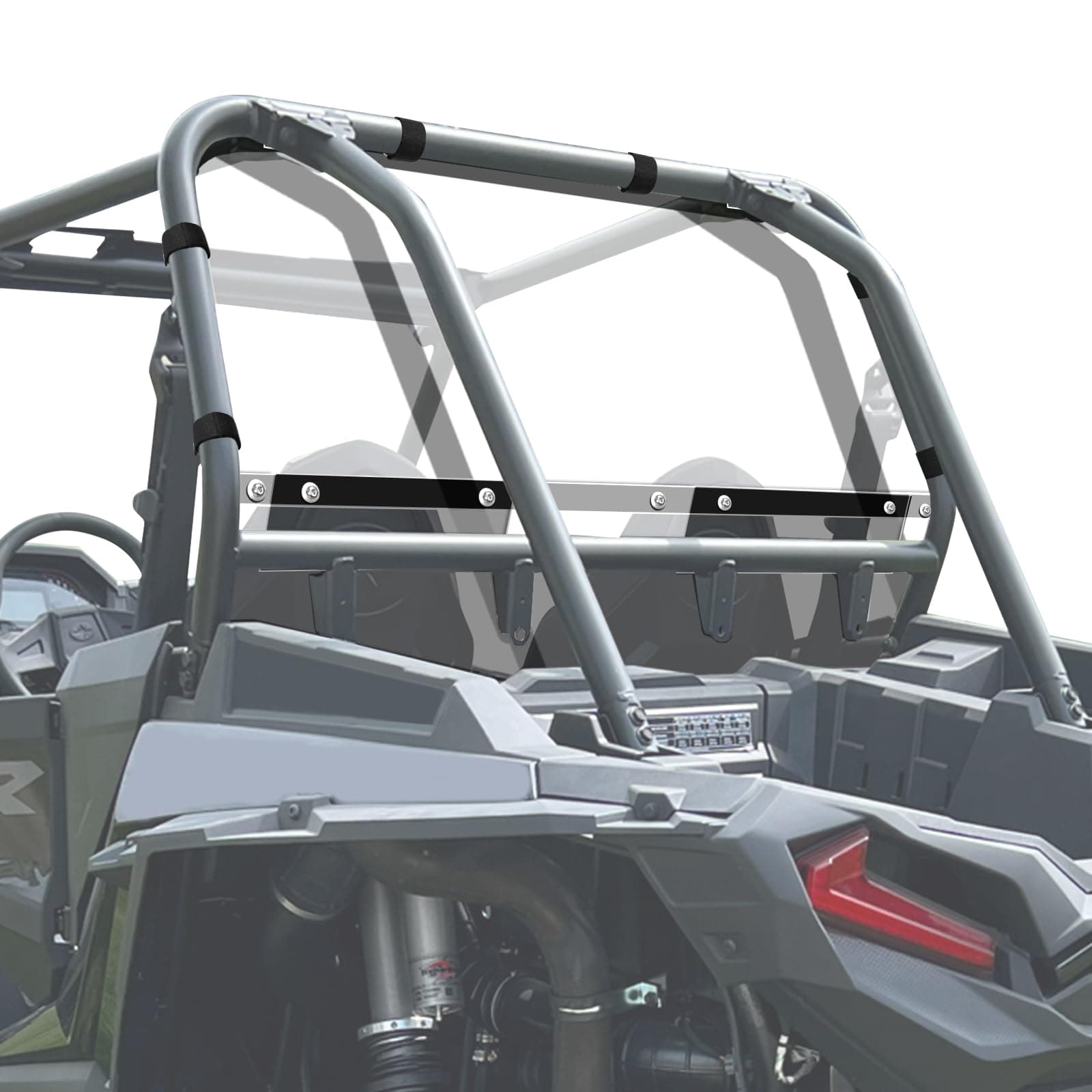 StarknightMT RZR Windshield, Clear Back Windsreen Compatible with 2014-2023 Polaris RZR XP 1000/4 1000/ XP TURBO/4 TURBO RZR Accessories Rear Window Strong Polycarbonate Dust Panel