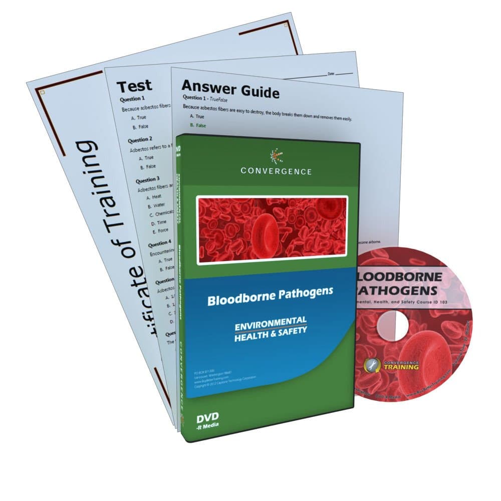 Convergence C-103 Bloodborne Pathogens Training Program DVD, 20 minutes Time