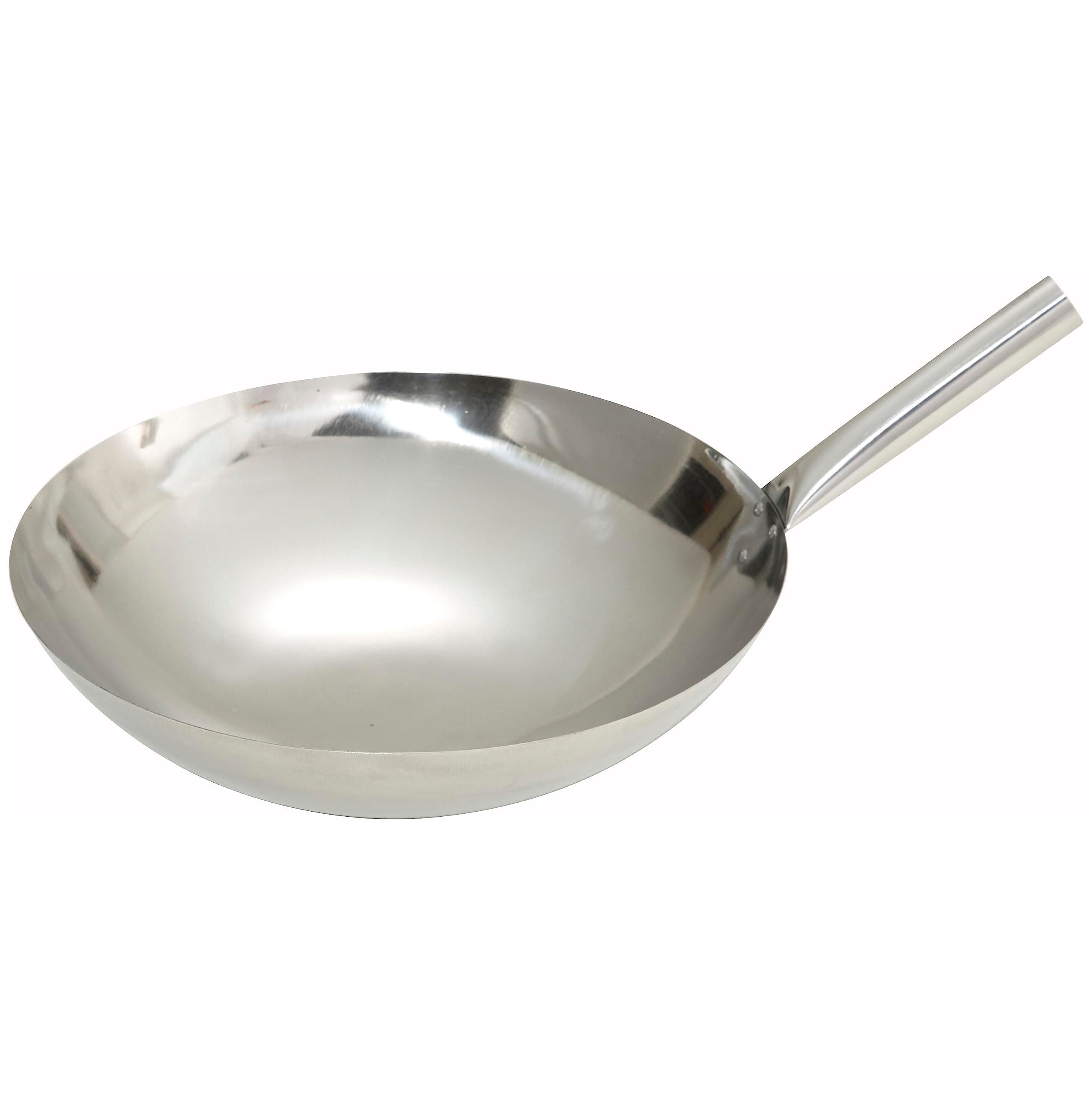 Winco 16" S/S Wok, Nailed Joint