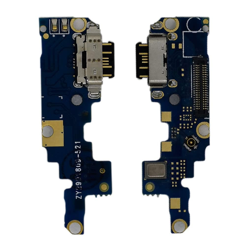 Spares4ever® 100 OG Dock Charging Connector Board Flex Cable with Mic Compatible with Nokia 6.1+ or 6.1 Plus