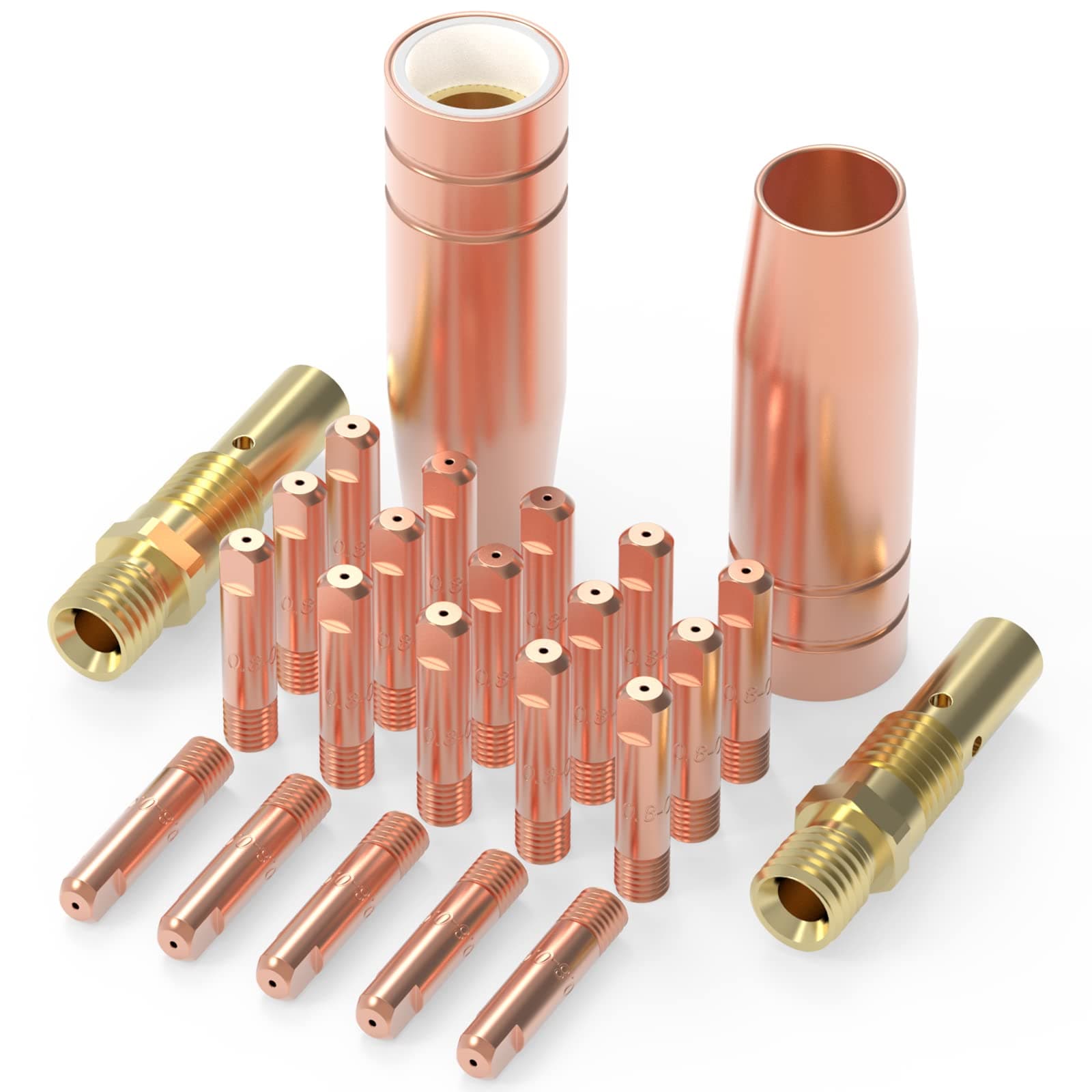 MIG Welding Gun Kit .030" Tip-Nozzle-Diffuser for Lincoln Magnum 100L and Tweco Mini/#1 (.030" Accessory Kit)