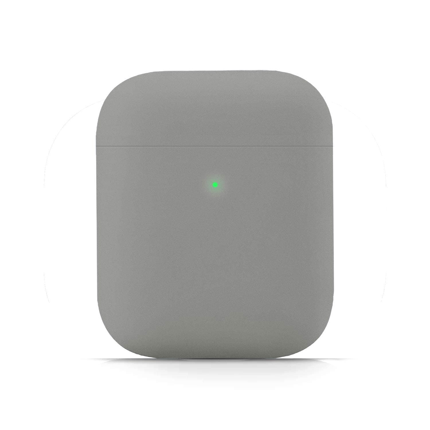 Techlicious - Silky Soft Shock Proof Protective Silicone Cover Case Skin for AirPods (Original, Gen 1, Gen 2) - Wireless Charging Compatible - Slate