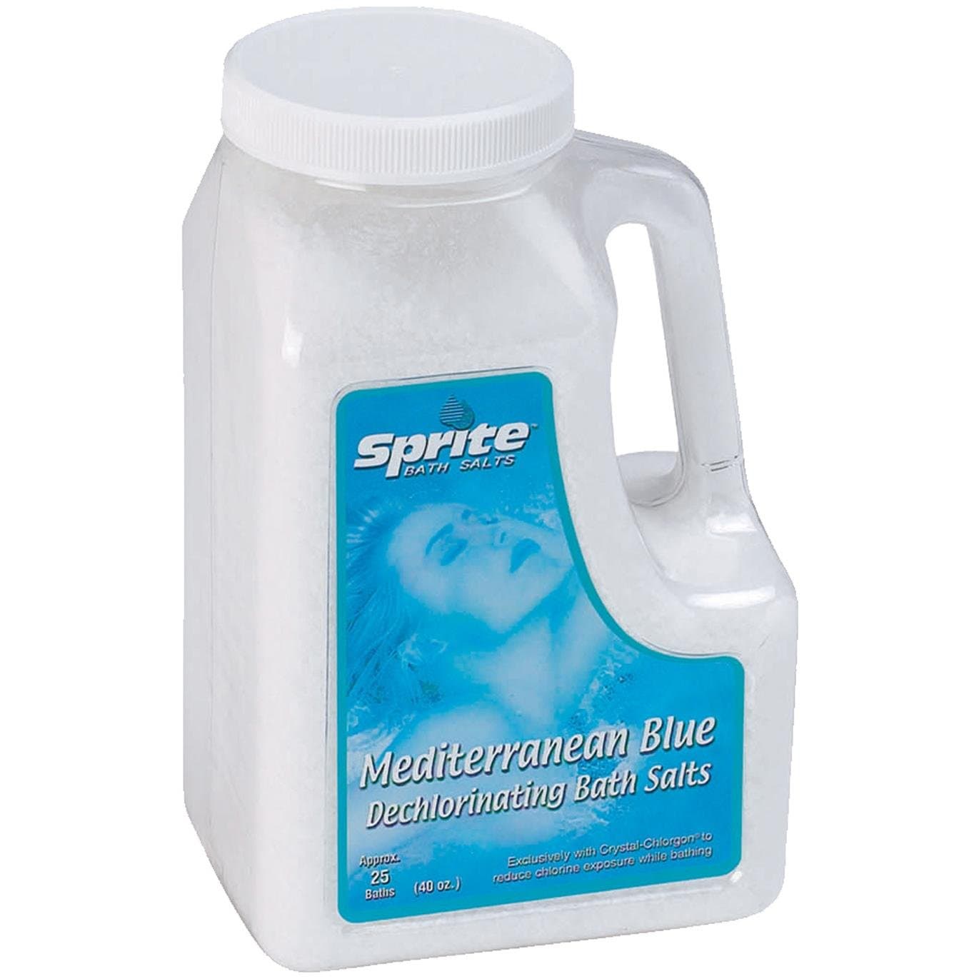 Sprite Mediterranean Blue Dechlorinating Bath Salts 40oz.