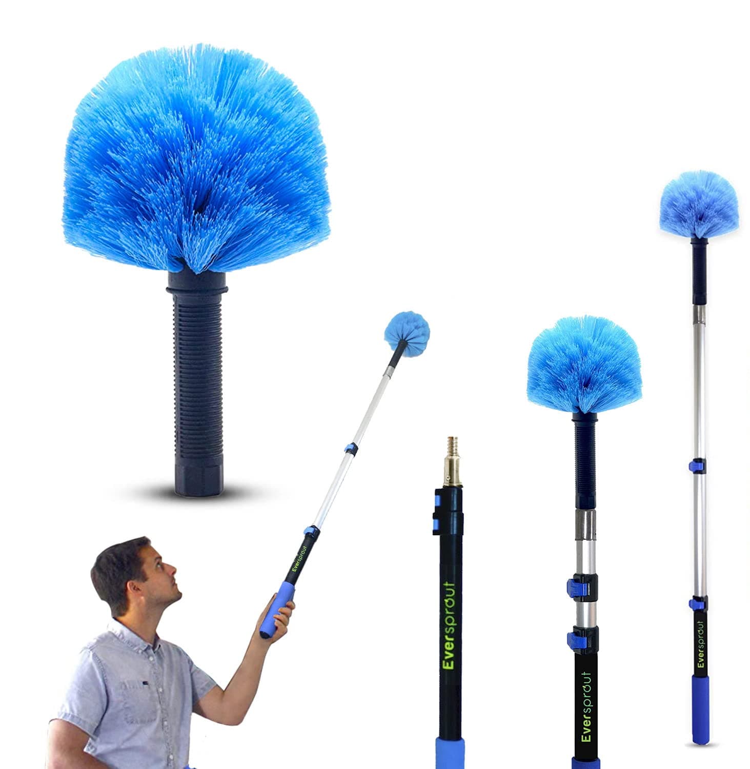 EVERSPROUT 1.5-to-4 Foot Cobweb Duster and Extension-Pole