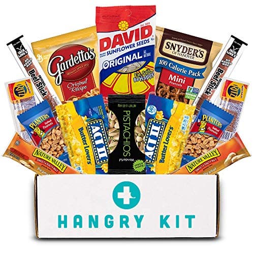 HANGRY KIT® - Salty Kit - Snack Sampler - Care Package - Gift Pack - Variety of 14 Chips, Nuts & Crackers Included