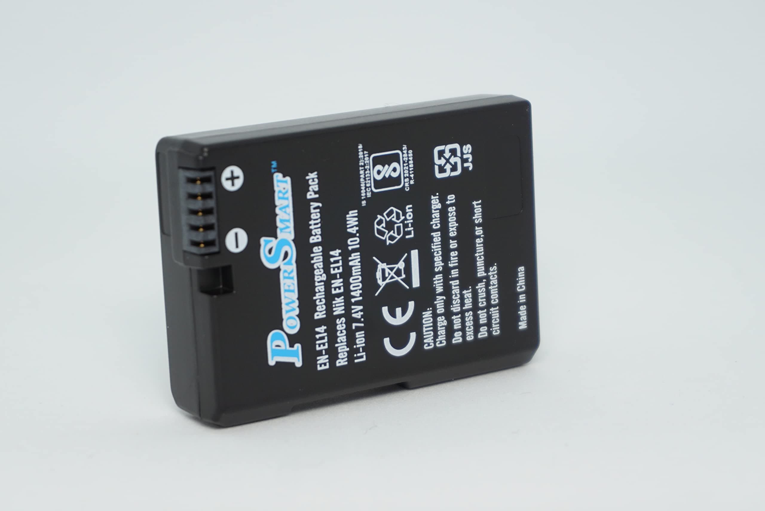 Power Smart EN-EL14 Rechargeable Battery Pack Compatible with Nikon Digital Cameras D3200, D3300, D3400, D3500, D5200, D5300, D5500, D5600 | Coolpix P7000, P7100, P7200, P7700, P7800, Camera Battery