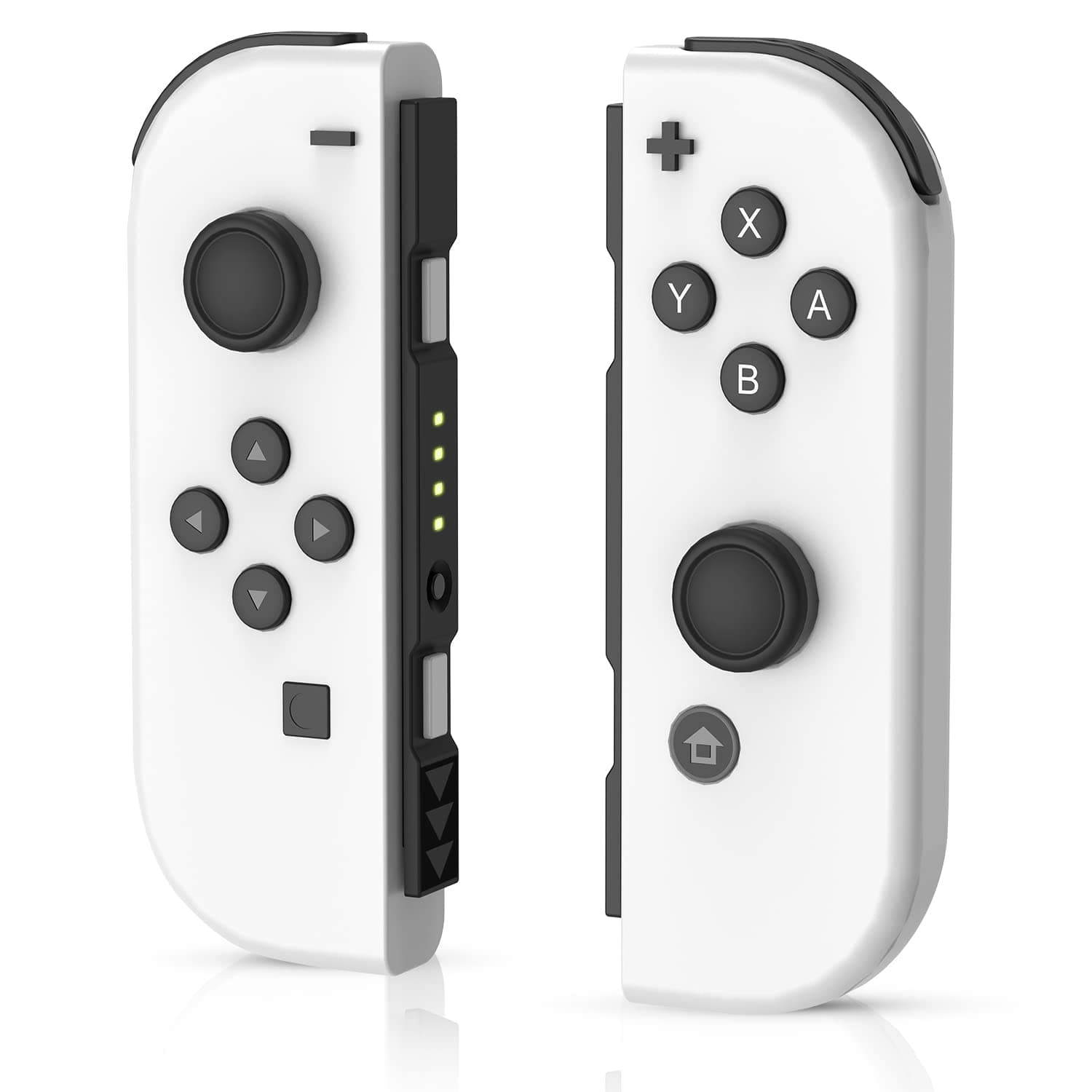 Joy Cons for Nintendo Switch, TOPAD White Joycon Left Right Wireless Joypad Controller Compatible With Nintendo Switch/ Switch LITE/ Switch OLED, With Motion Control/ Double Vibration Support Wake-up & Screenshot White