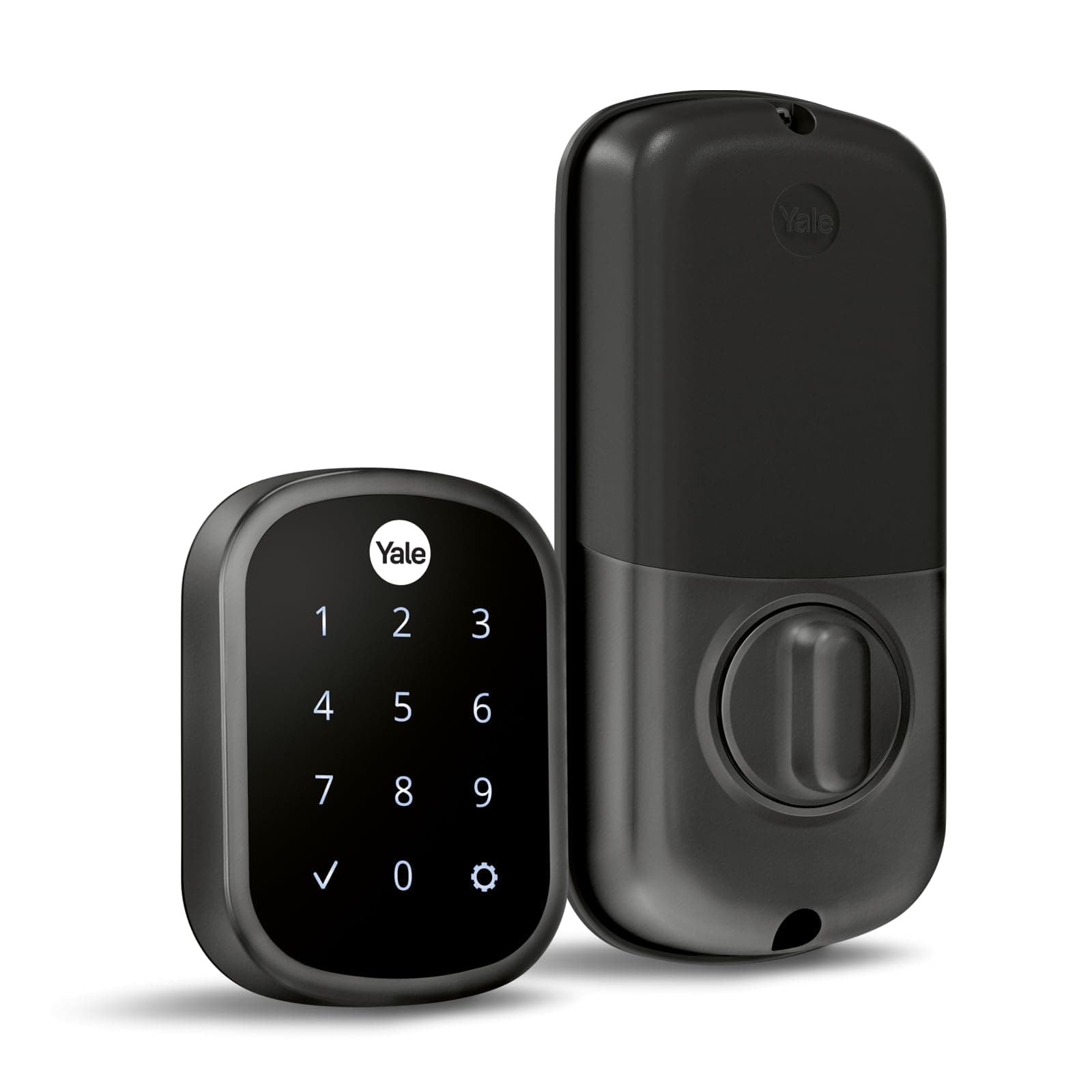 Yale YRD137 Keyless Entry Keypad Door Lock Deadbolt - Unlock Using Your Entry Code - No app or connectivity - Black Suede