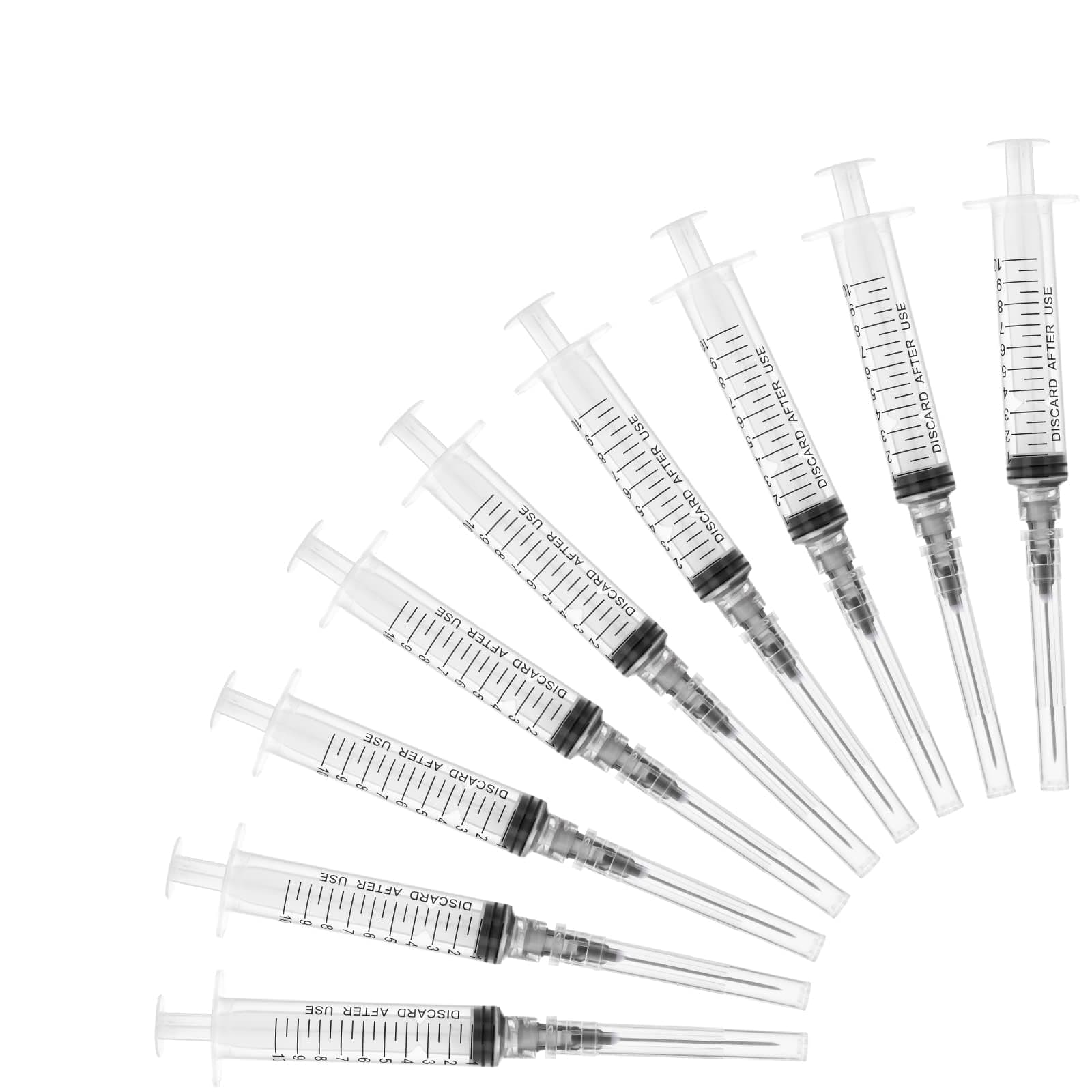 10cc/ml 22G Syringe Laboratory Tools, Each Individually Wrapped-Pack of 20