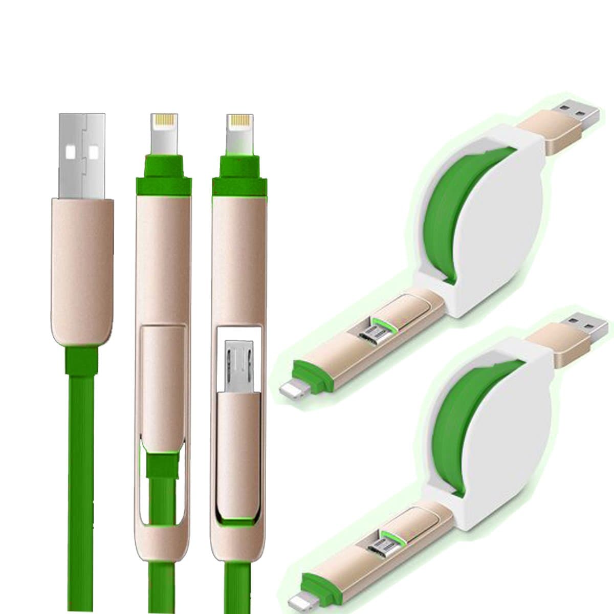 Micro USB Cable Linnsek 5pcs Colors Colorful Sync Charging Cable Cord for IPhone 6 /6s IPhone 6 plus (ST4)