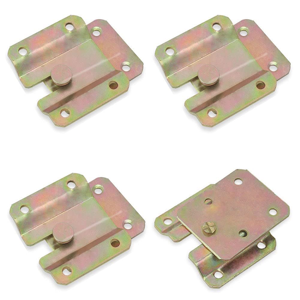 Iron Color Plating 4 Pcs Modern Wall Mounted Hooks, 2.36x1.97 & 2.16x1.77 Inches, 20 Lbs Max Weight, Rust Resistant, Set of 4