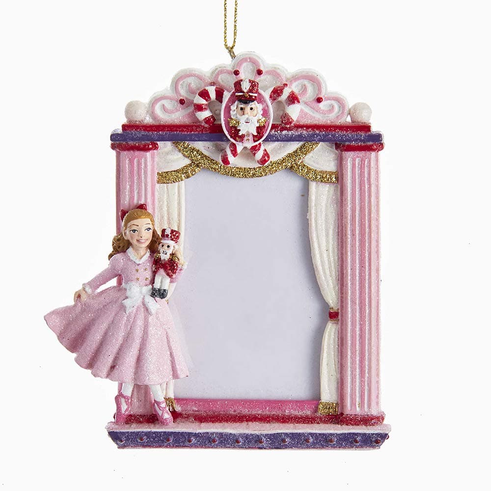 Kurt S. Adler Nutcracker Suite Clara Picture Frame Christmas Tree Ornament C7613 New