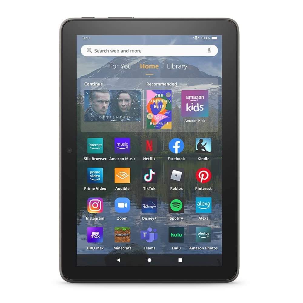- Amazon Fire HD 8 Plus tablet, 8” HD Display, 32 GB, 30% faster processor, 3GB RAM, wireless charging, (2022 release), Gray