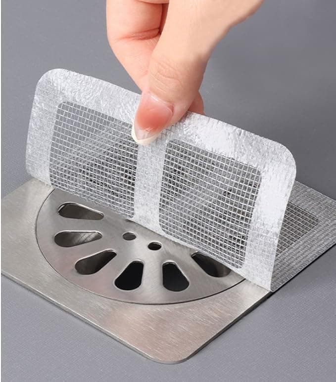 Mesh Strainer for Sink - Drain Cover | Multipurpose Mesh Roll | Drain Guard Mesh | 50 Mm Drain Cover for Bathroom | Kitchen Sink Drain Cover | Sink Cover (Pack of 10)