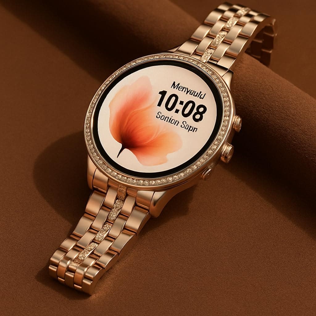 Primate GEN 9 OG Version Women's Smart Watch with Elegant Rose Gold Metal Band and HD Display, Bluetooth Calling, 500+ Watch Faces, Health Tracking, Sports Modes and Index