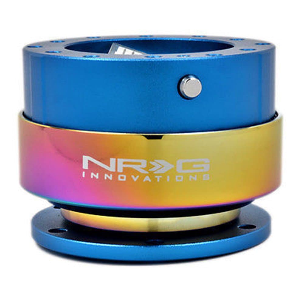 NRG SRK-200NB/MC Quick Release Kit Gen 2.0 New Blue Body/Neochrome Ring