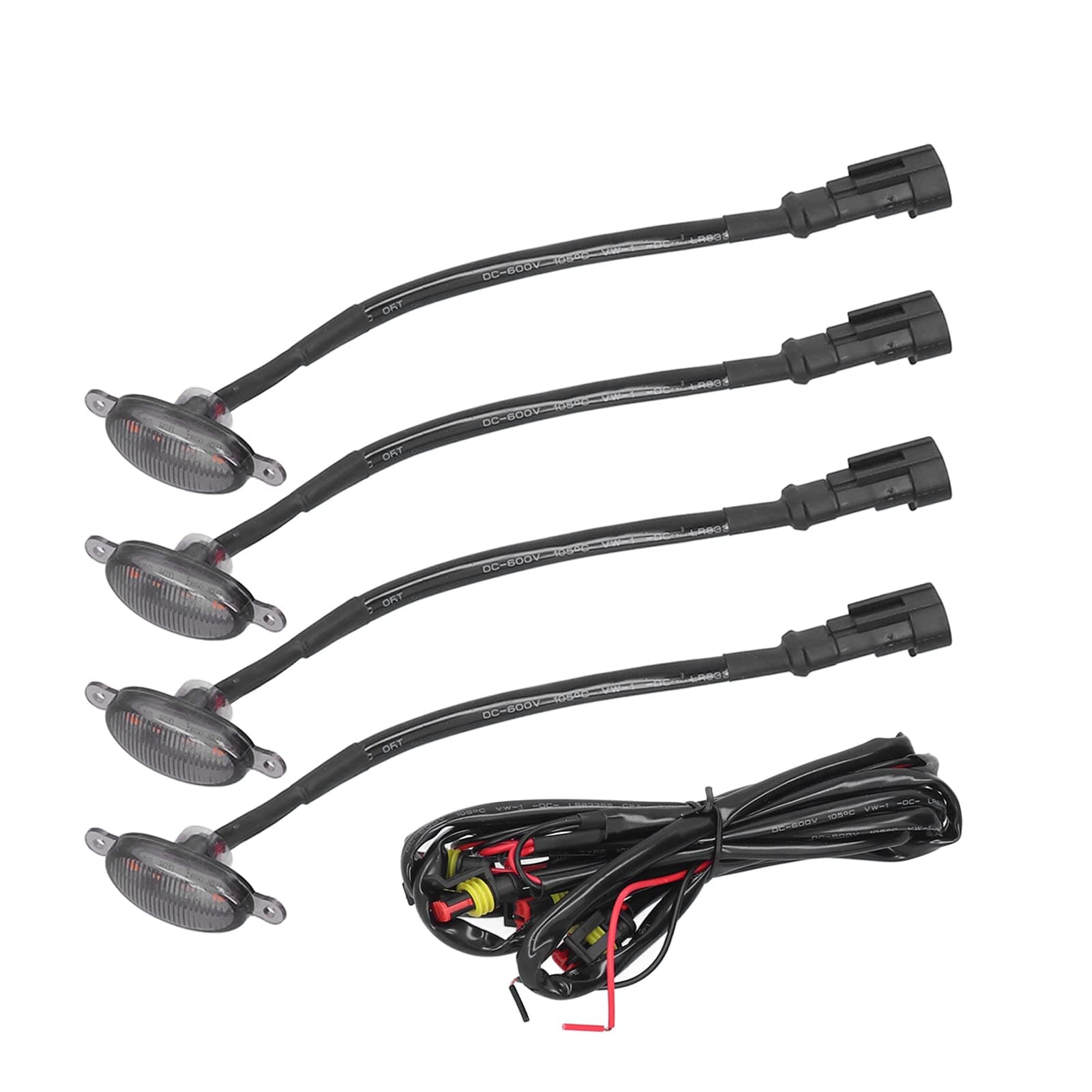 Universal LED Front Grille Lights Amber Lighting for Auto Grid Decorative LED for Car Pickup Truck SUV Off‑Road