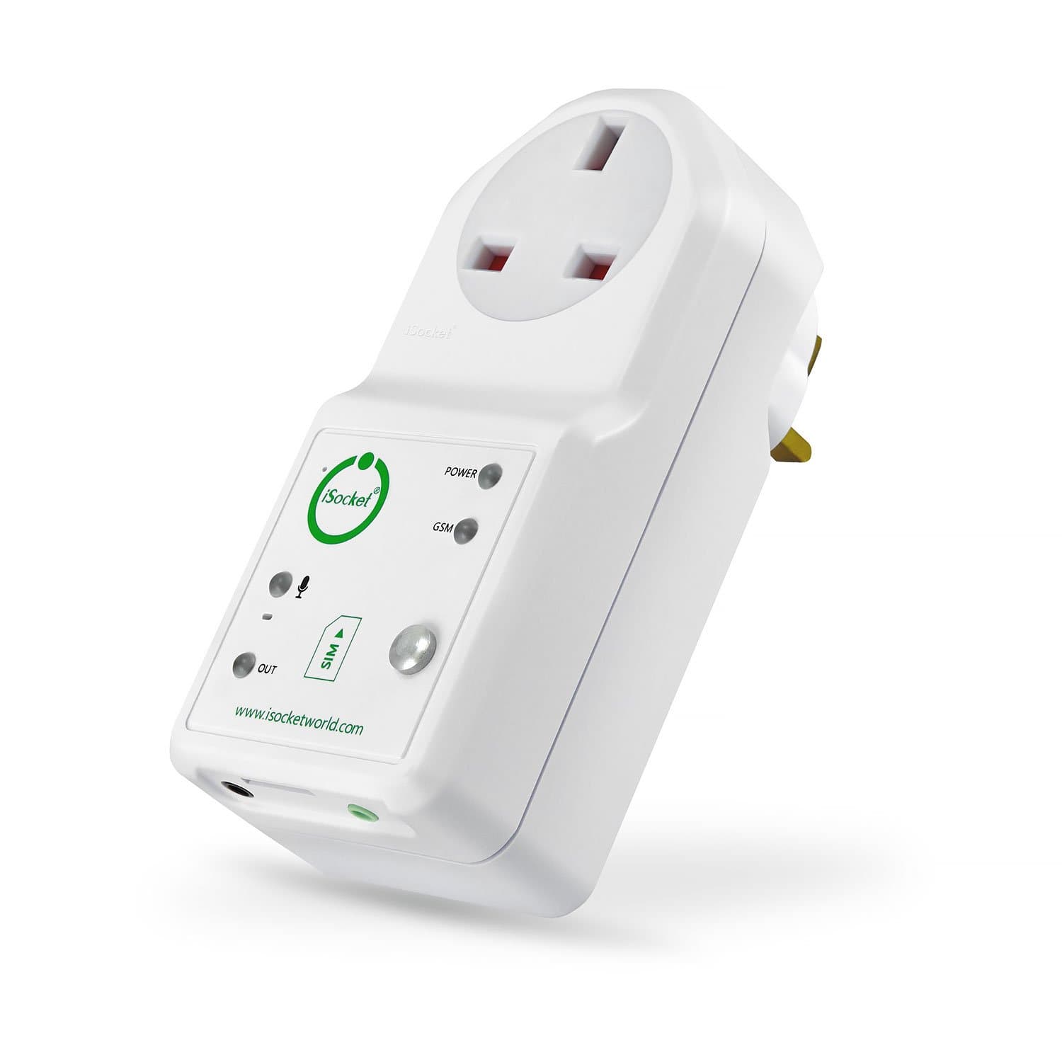 iSocket HomeGuard - 6-in-1 Solution for Home Protection: 1) GSM Home Security System, 2) Remote Listening Device, 3) Power Cut Alarm, 4) Remote Low Voltage Switch, 5) Remote Switch for 240 VAC, 5) Remote Thermostat