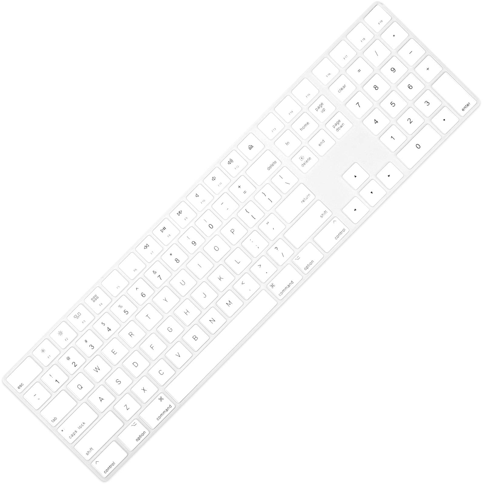Allinside Transparent Cover for Apple iMac Magic Keyboard with Numeric Keypad MQ052LL/A A1843 US Layout