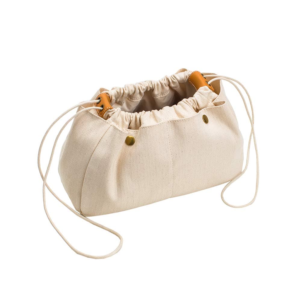 YONBEN Insert Organizer Bag - Tote Bag Organizer - Drawstring Canvas Storage Organizer-Cotton Canvas Pouches (S)