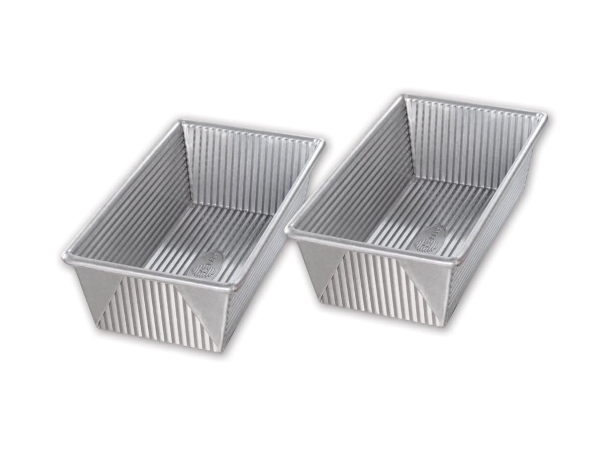 Bakeware 1140LF-ST-2-1 1 Pound Loaf Pan Set 1 Lb, aluminized Steel