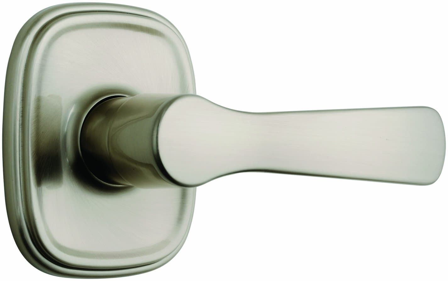 Brinks Push Pull Rotate Door Locks Alwood Passage Hall/Closet Lever, Satin Nickel, 23052-119