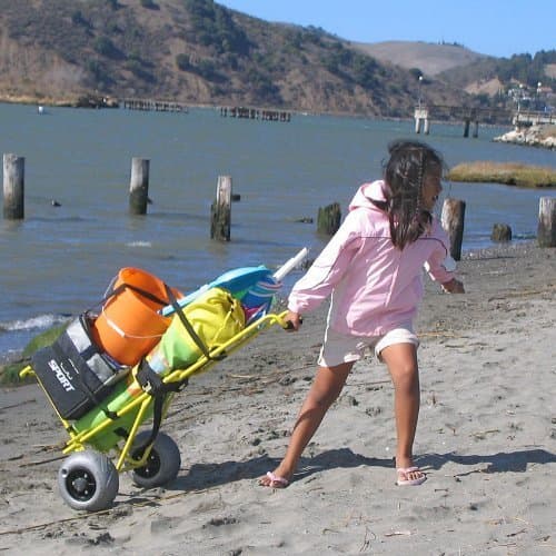 Folding Mini Beach Cart by Wheeleez by Wheeleez