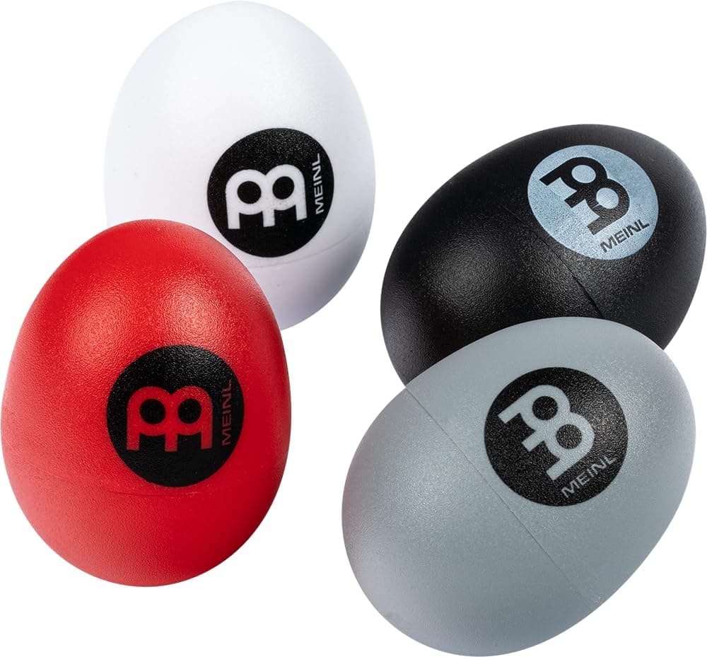 Meinl Percussion Egg Shaker Set - 4 different volumes - Including Soft, Medium, Loud, Extra Loud - Plastic, Multicolor (ES-SET)